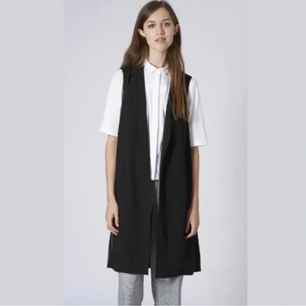 LIKE NEW Topshop Black Vest Size 6